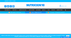 Desktop Screenshot of nutricion10.com
